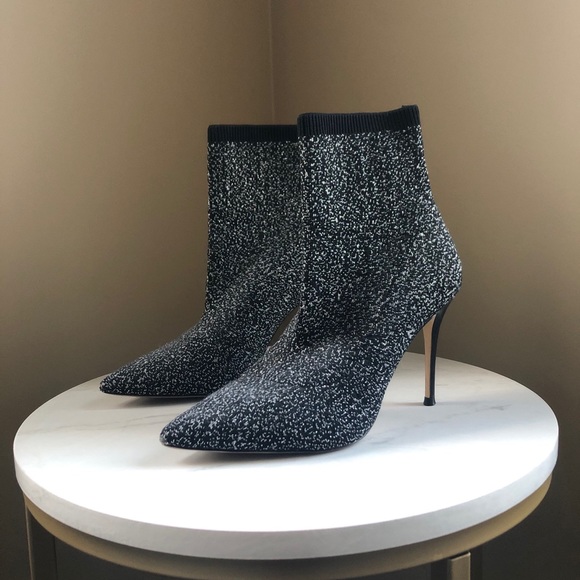 Something Navy Sparkly boots - Picture 2 of 5